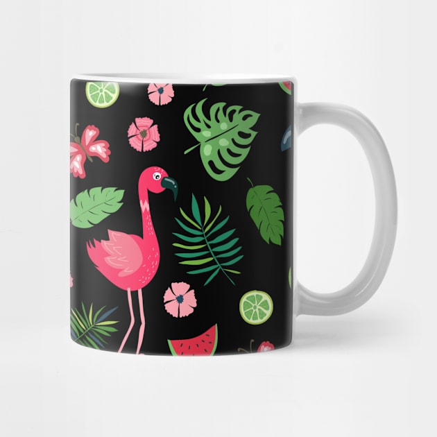 Pink Flamingo Pattern by trendybestgift